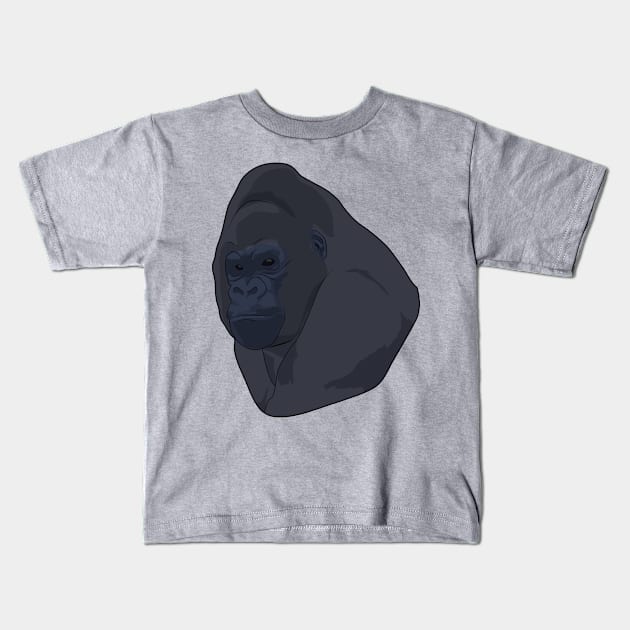 Gorilla Kids T-Shirt by Sticker Steve